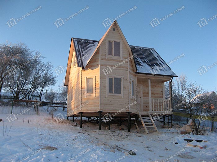 Дом из бруса 7х7 Радимир, Ленинградская область, Ломоносовский р-он