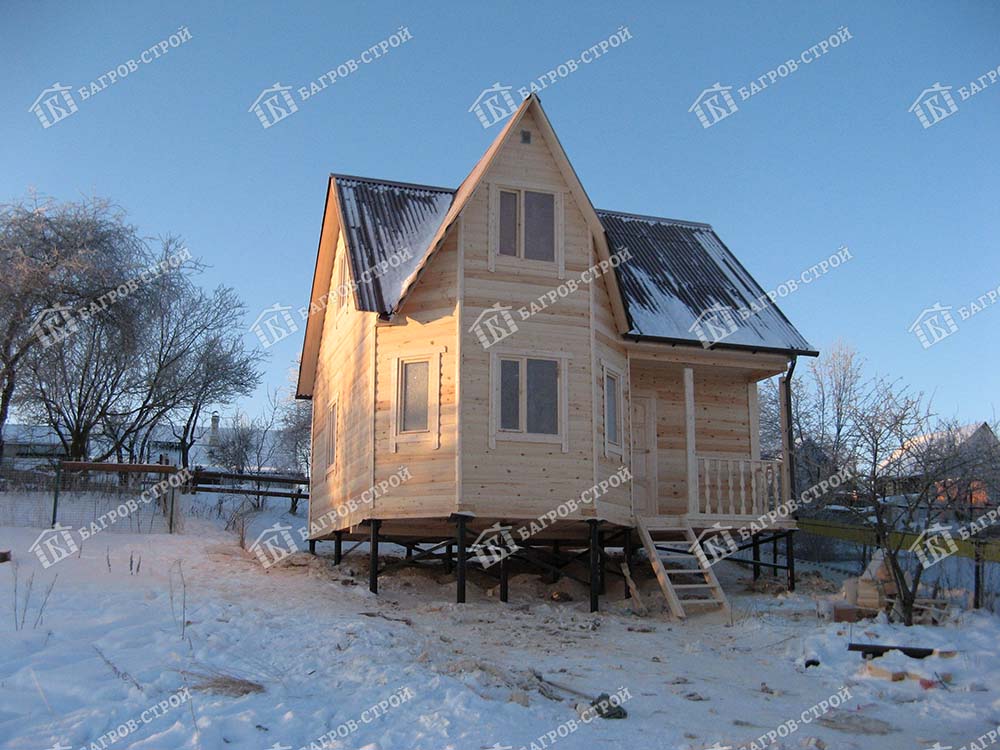 Дом из бруса 7х7 Радимир, Ленинградская область, Ломоносовский р-он