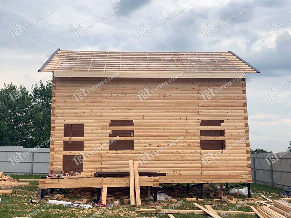 Дом из бруса 6х8 Дорофей, Московская область, Сергиево-Посадский район, д. Алферьево