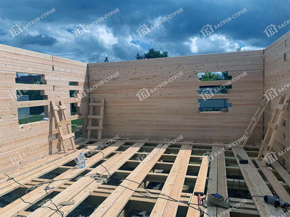 Дом из бруса 6х8 Дорофей, Московская область, Сергиево-Посадский район, д. Алферьево
