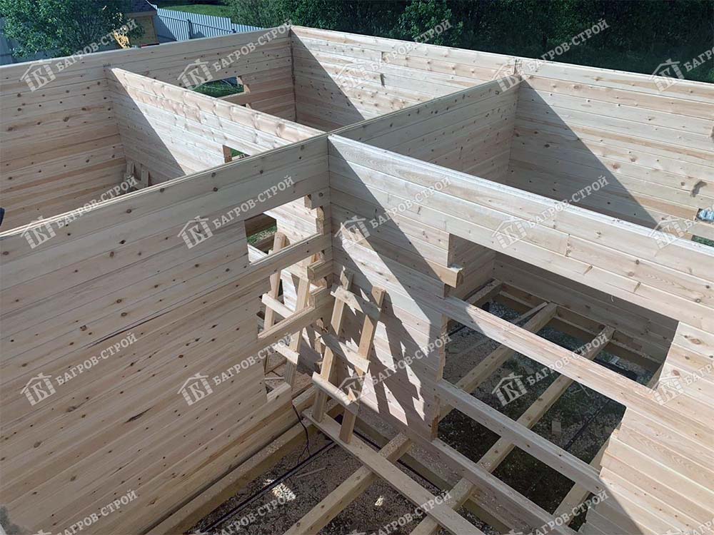 Дом из бруса 6х8 Дорофей, Московская область, Сергиево-Посадский район, д. Алферьево