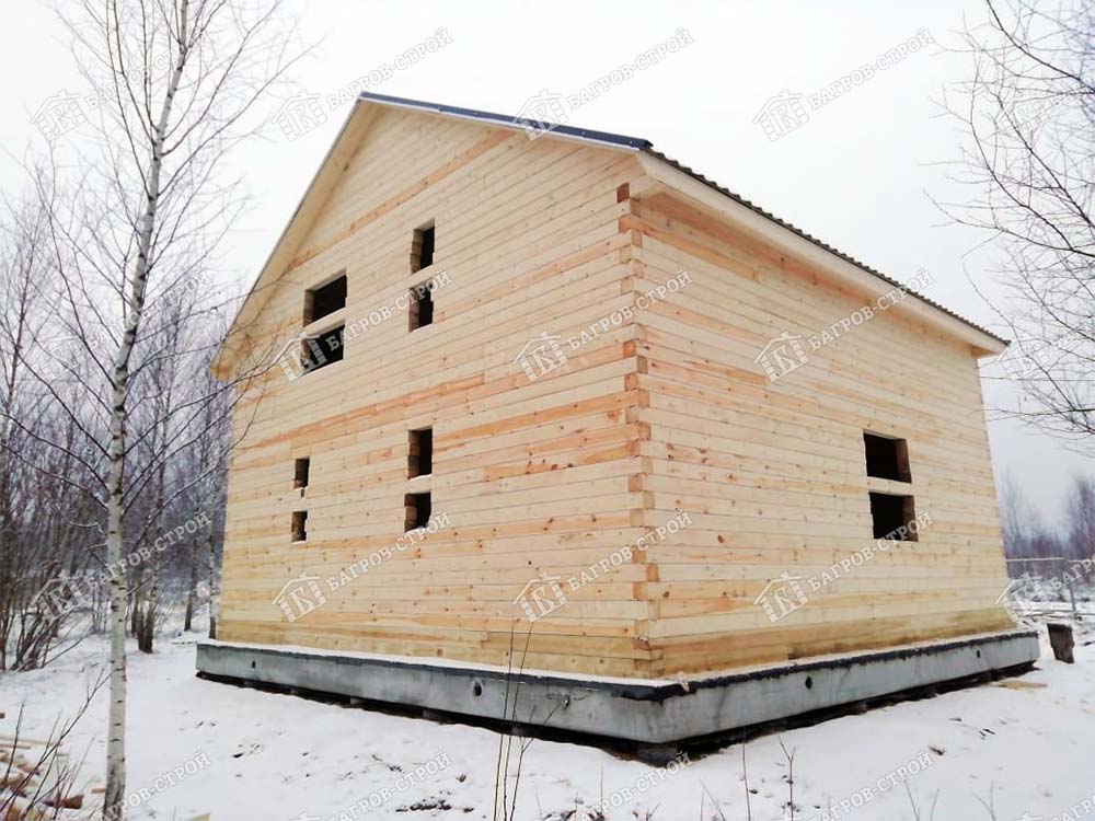 Дом из бруса 8х10 Рудольф, Смоленская обл., Рославльский район, п. Екимовичи