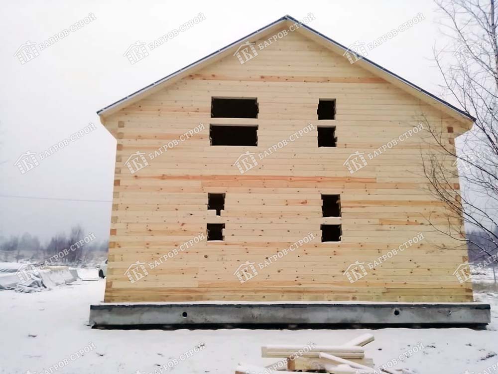 Дом из бруса 8х10 Рудольф, Смоленская обл., Рославльский район, п. Екимовичи