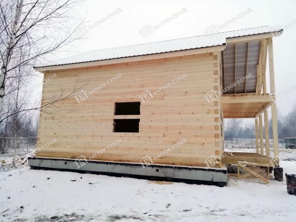 Дом из бруса 8х10 Рудольф, Смоленская обл., Рославльский район, п. Екимовичи