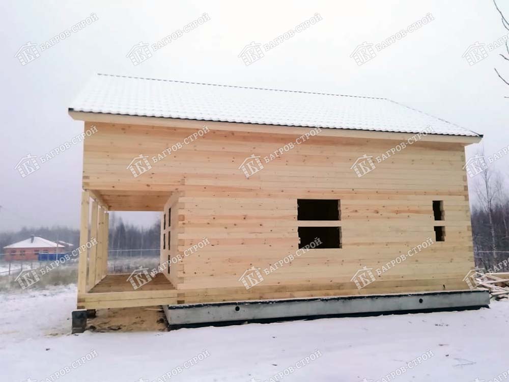 Дом из бруса 8х10 Рудольф, Смоленская обл., Рославльский район, п. Екимовичи