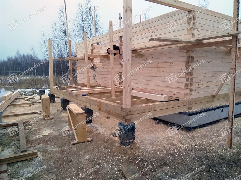Дом из бруса 8х10 Рудольф, Смоленская обл., Рославльский район, п. Екимовичи