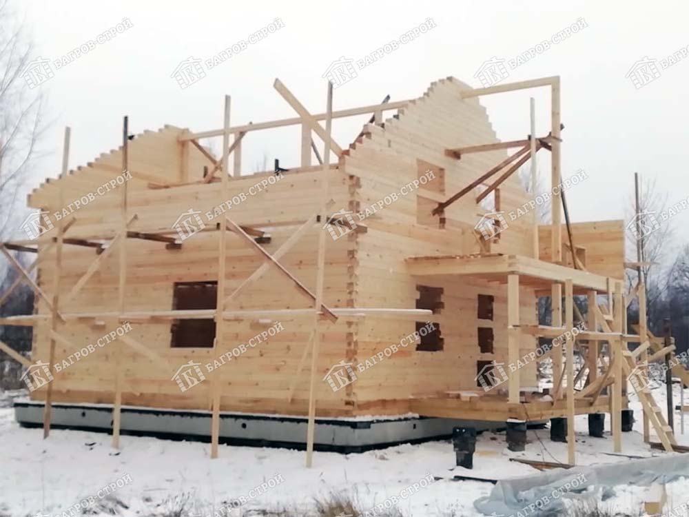 Дом из бруса 8х10 Рудольф, Смоленская обл., Рославльский район, п. Екимовичи