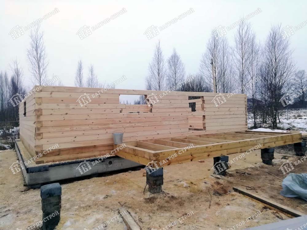 Дом из бруса 8х10 Рудольф, Смоленская обл., Рославльский район, п. Екимовичи