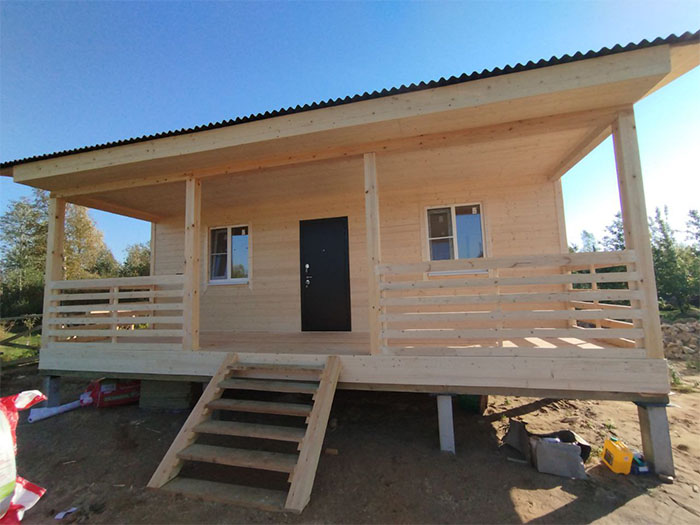 Каркасный дом 6х8 Кир, Ленинградская обл. Кировский район