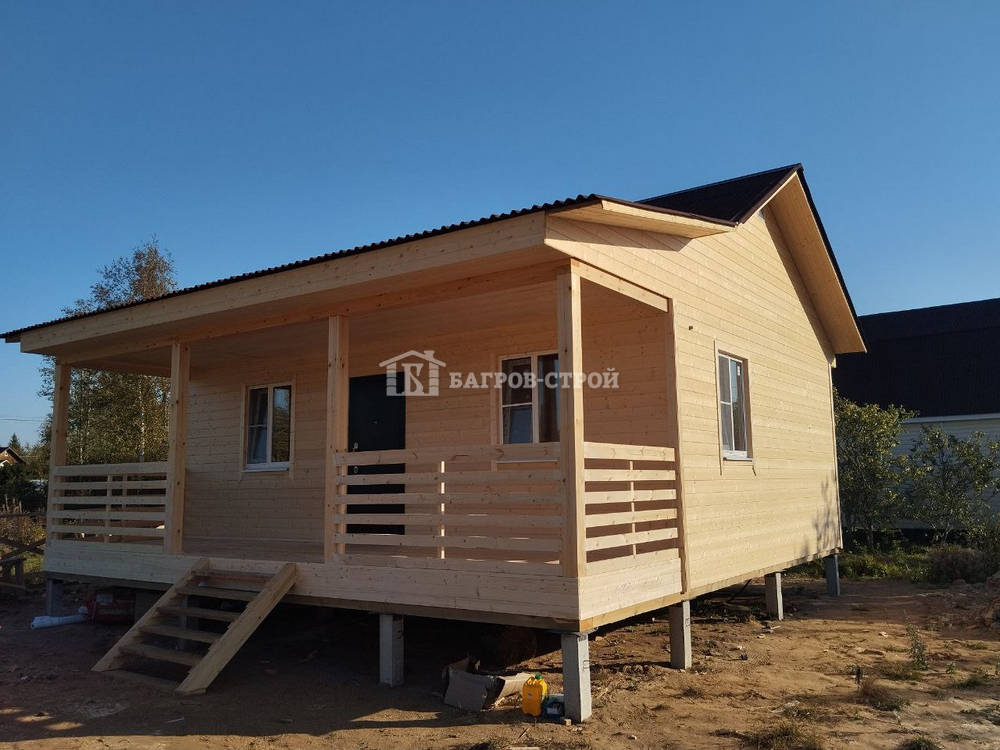 Каркасный дом 6х8 Кир, Ленинградская обл. Кировский район