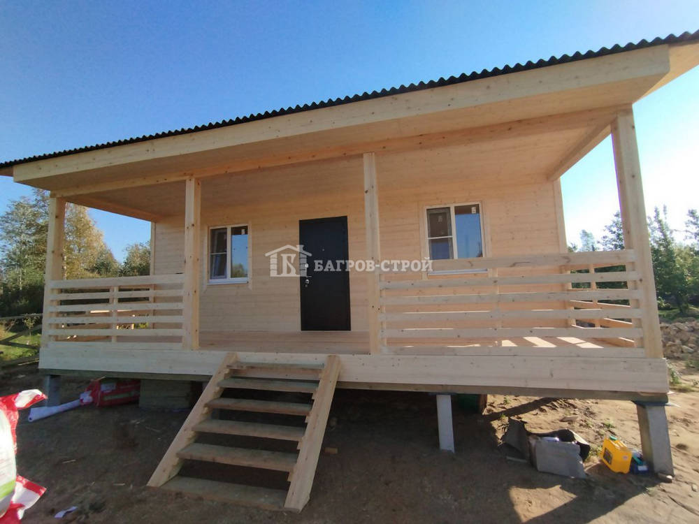 Каркасный дом 6х8 Кир, Ленинградская обл. Кировский район