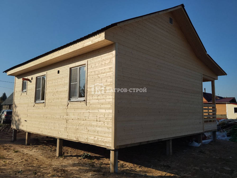 Каркасный дом 6х8 Кир, Ленинградская обл. Кировский район