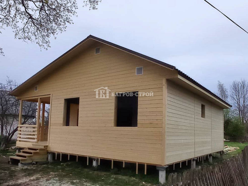 Каркасный дом 9х9 с террасой 3х3м, Ленинградская обл., Гатчинский р-н.