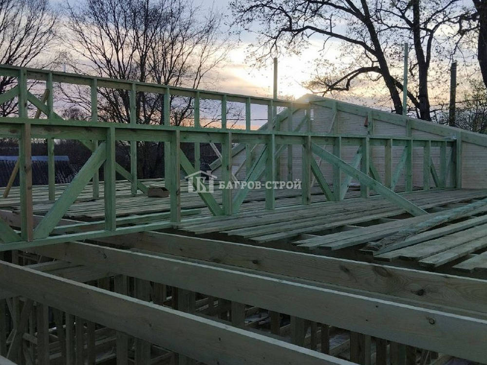 Каркасный дом 9х9 с террасой 3х3м, Ленинградская обл., Гатчинский р-н.